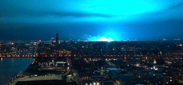 Il cielo azzurro di New York dopo l'esplosione