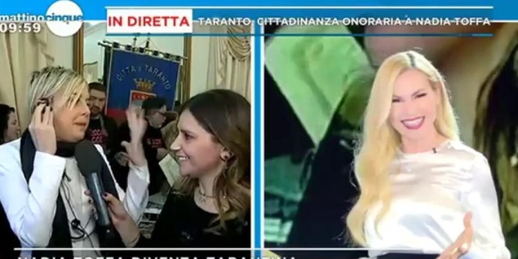 Nadia Toffa in diretta a Mattino5