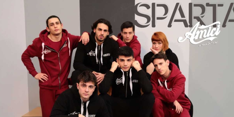 La squadra "Sparta" di Amici 18