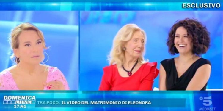 Barbara D'Urso, sua sorella Eleonora e la madre Wanda a Domenica Live