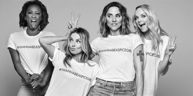 Spice Girls, operaie schiave dietro t-shirt per diritti donne (Instagram)