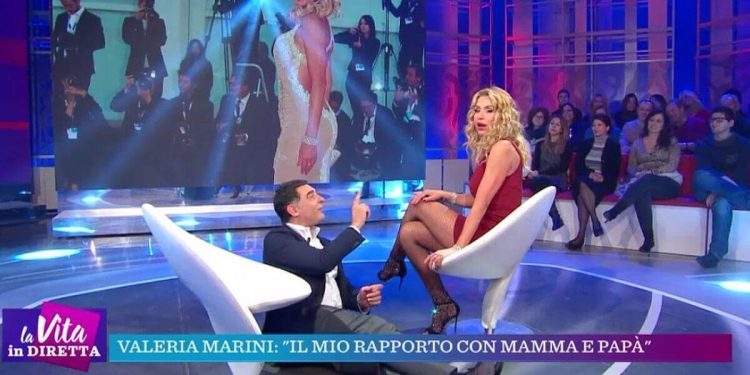 Valeria Marini e Tiberio Timperi