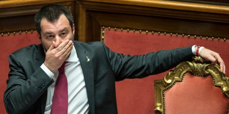 Matteo Salvini al Senato