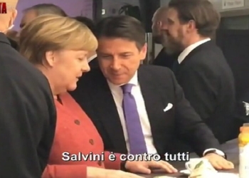 conte merkel davos