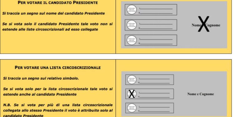 Come si vota alle Elezioni Regionali