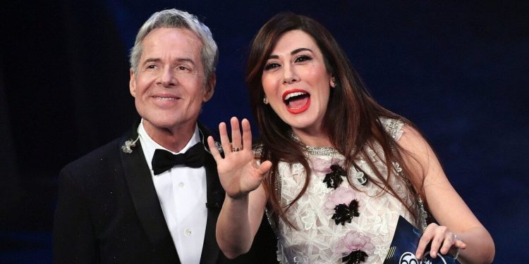 Claudio Baglioni e Virginia Raffaele (Lapresse)