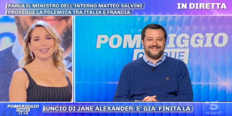 Matteo Salvini Pomeriggio 5