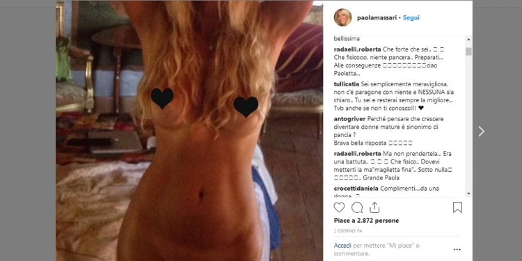 Paola Massari, ex di Baglioni