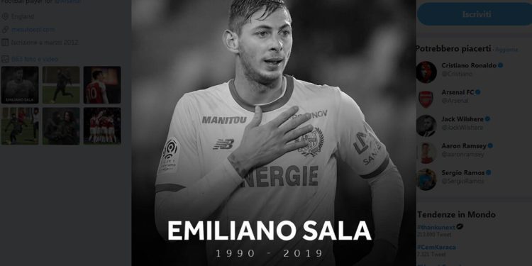 Emiliano Sala è morto: ora è ufficiale