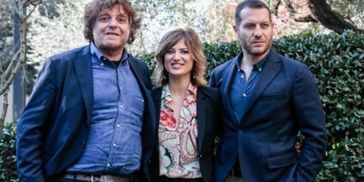 Alessandro Sortino insieme a Eva Giovannini e Daniele Piervincenzi