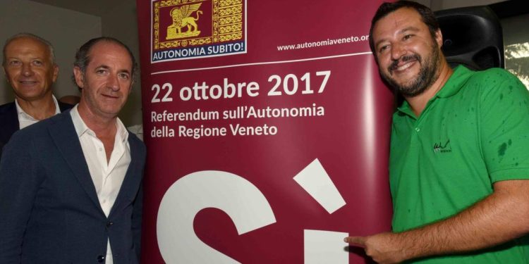 Zaia e Salvini in Veneto