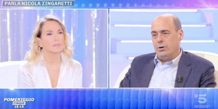 Nicola Zingaretti a Pomeriggio 5