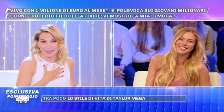 Taylor Mega a Pomeriggio 5