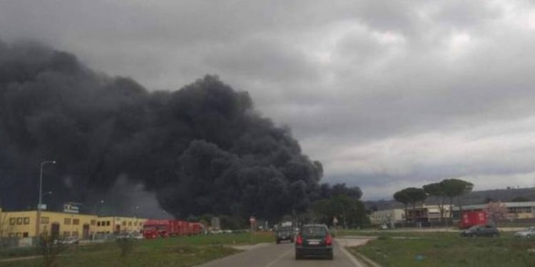 Incendio a Perugia