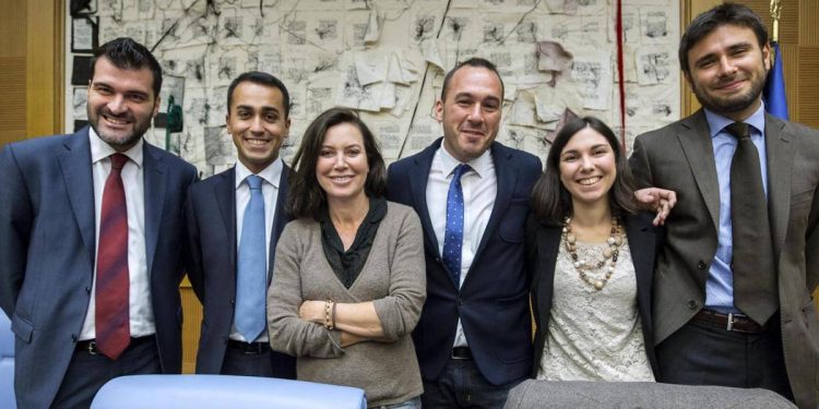 Gruppo M5s con Sabina Guzzanti