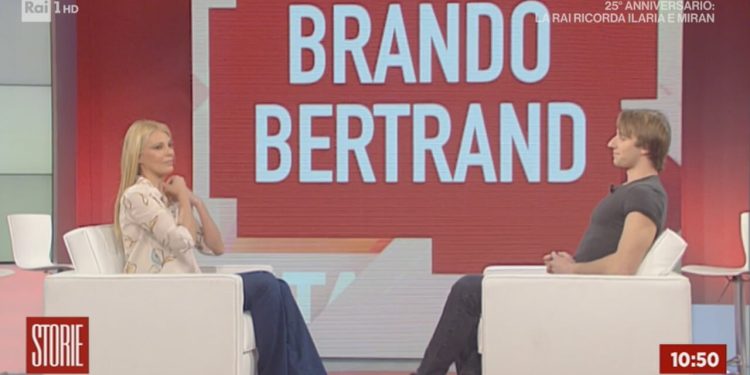 Brando Bertrand, ospite di Storie Italiane