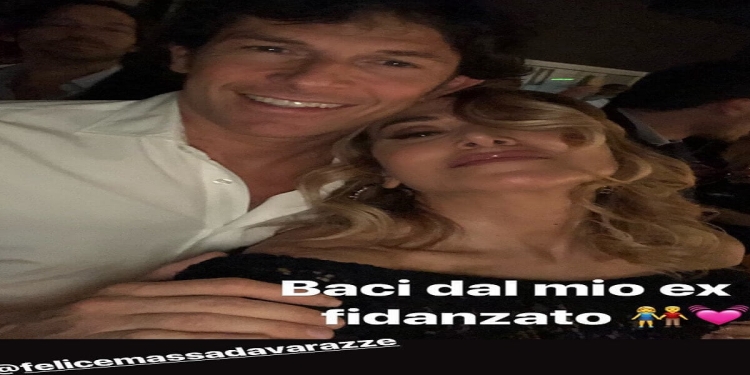 Barbara d'Urso con l'ex Felice Massa