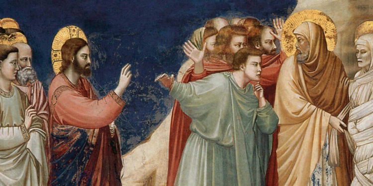 Giotto, Resurrezione di Lazzaro, particolare (1303-05)