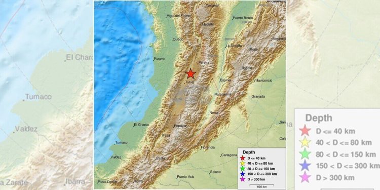 Terremoto Colombia, sisma di M 6.1