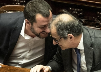 Matteo Salvini e Giovanni Tria (Lapresse)