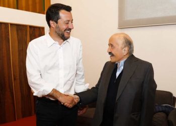 Matteo Salvini e Maurizio Costanzo