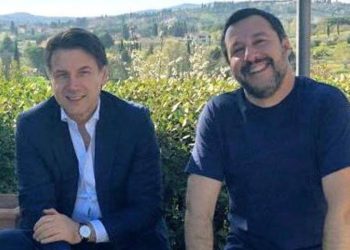 Conte e Salvini in Toscana