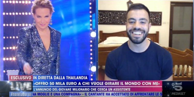 Matthew Lepre a Live - Non è la D'Urso