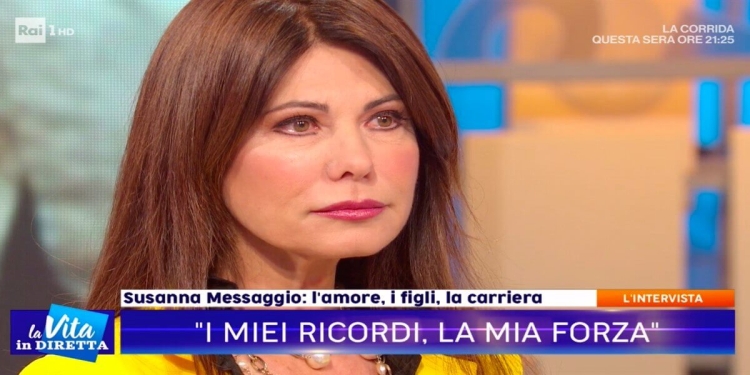 Susanna Messaggio a La Vita in Diretta