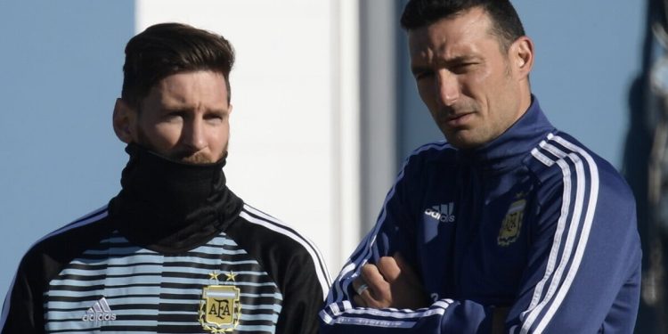 Scaloni e Messi, Argentina