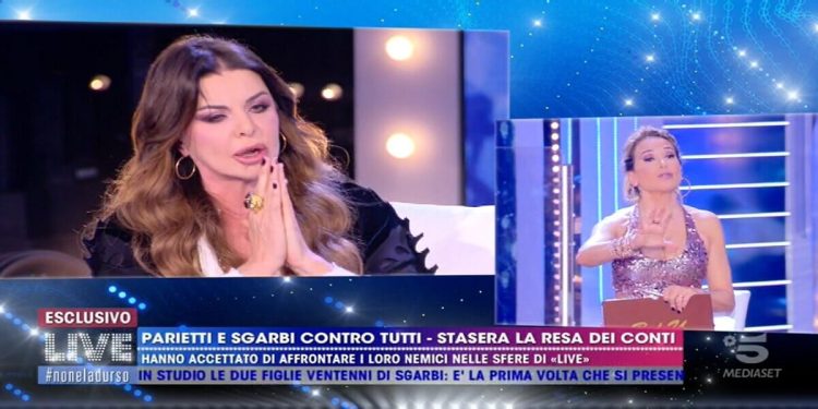 Alba Parietti e Barbara d'Urso