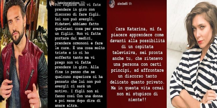 Alex Belli contro l'ex moglie Katarina Raniakova - Foto Instagram