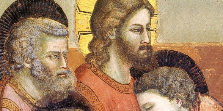 Giotto, Ultima Cena (1303-05), particolare