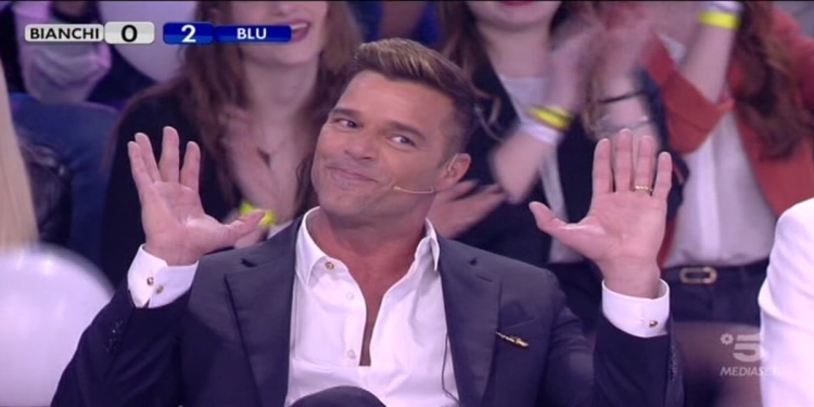 Ricky Martin ad Amici 18