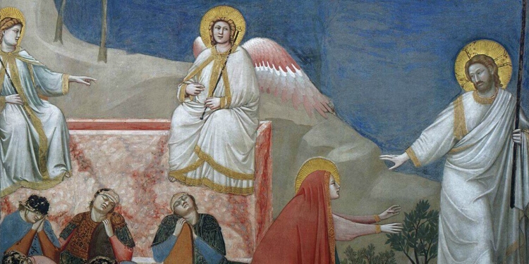 Giotto, Resurrezione e Noli me tangere (1303-1305), particolare