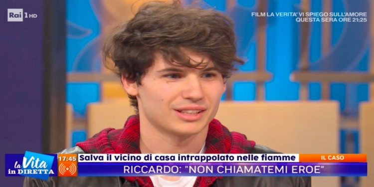 Riccardo Zaccaro a La Vita in Diretta