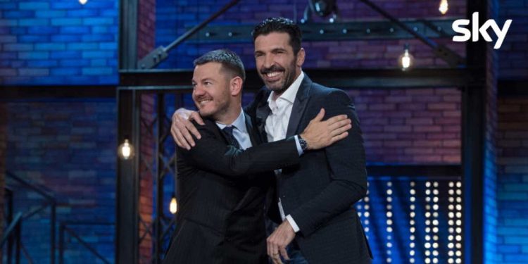 Alessandro Cattelan e Gigi Buffon