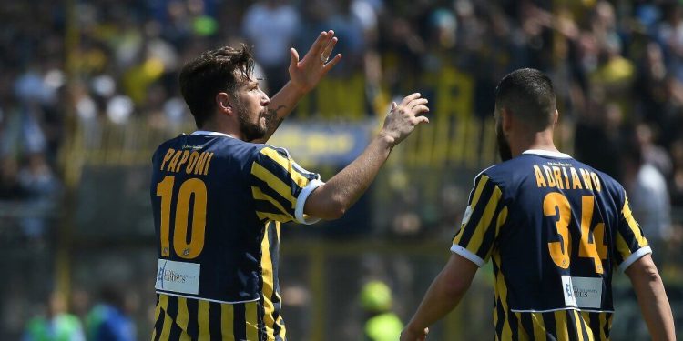 I giocatori della Juve Stabia (Foto LaPresse)