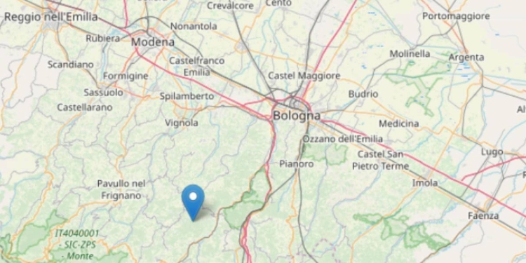 Terremoto oggi a Bologna