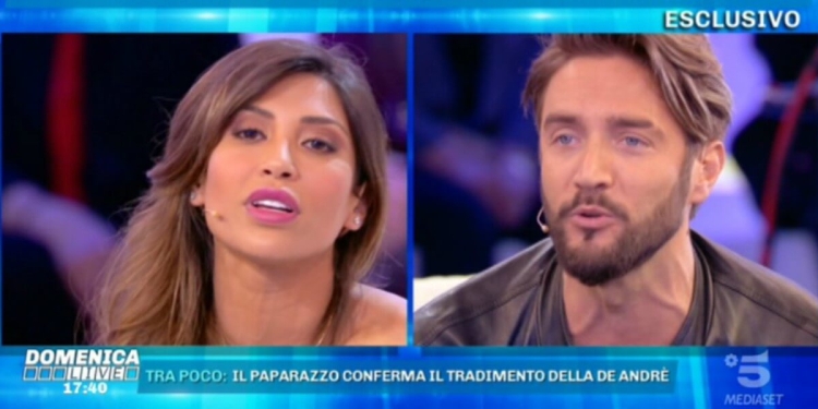 Mila Suarez e Alex Belli a Domenica Live