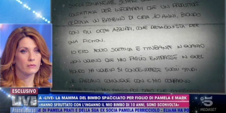 Lettera della madre del finto Sebastian Caltagirone