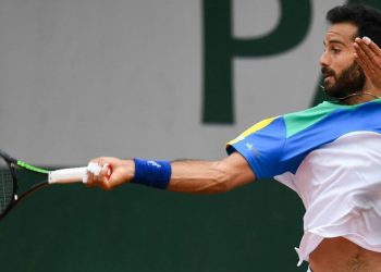 Salvatore Caruso, tennista siciliano di 26 anni (Foto LaPresse)