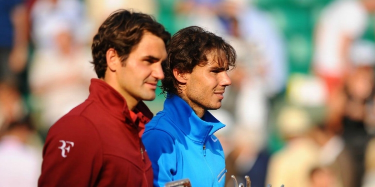 Federer e Nadal (Foto LaPresse)