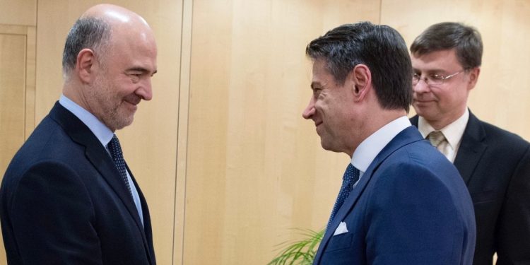 Conte, Moscovici e Dombrovkis