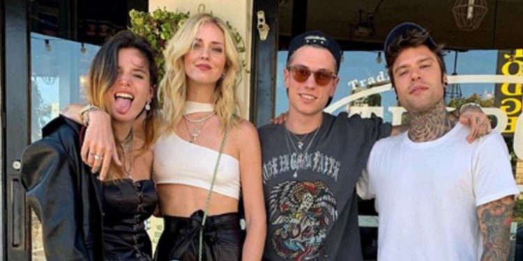 Bella Thorne e Benji con Chiara Ferragni e Fedez (foto Instagram)