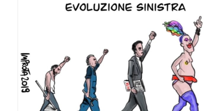 Vignetta su sinistra e draw queen