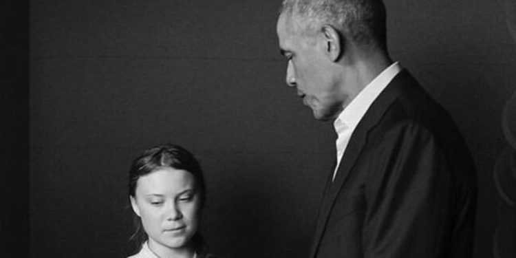 Greta Thunberg e Barack Obama