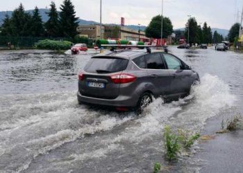 Maltempo a Torino (Foto Twitter)