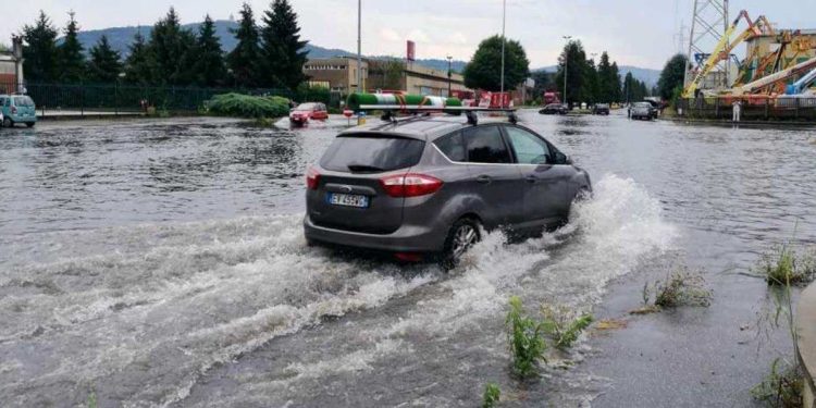 Maltempo a Torino (Foto Twitter)