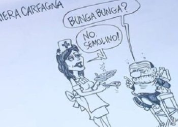 Vignetta Vauro contro Mara Carfagna