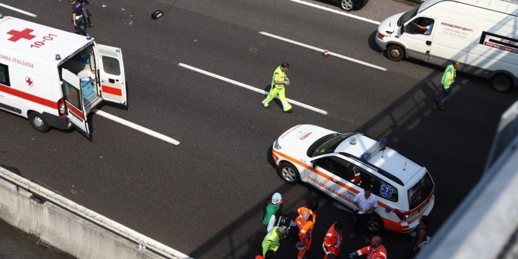 Ambulanza in autostrada